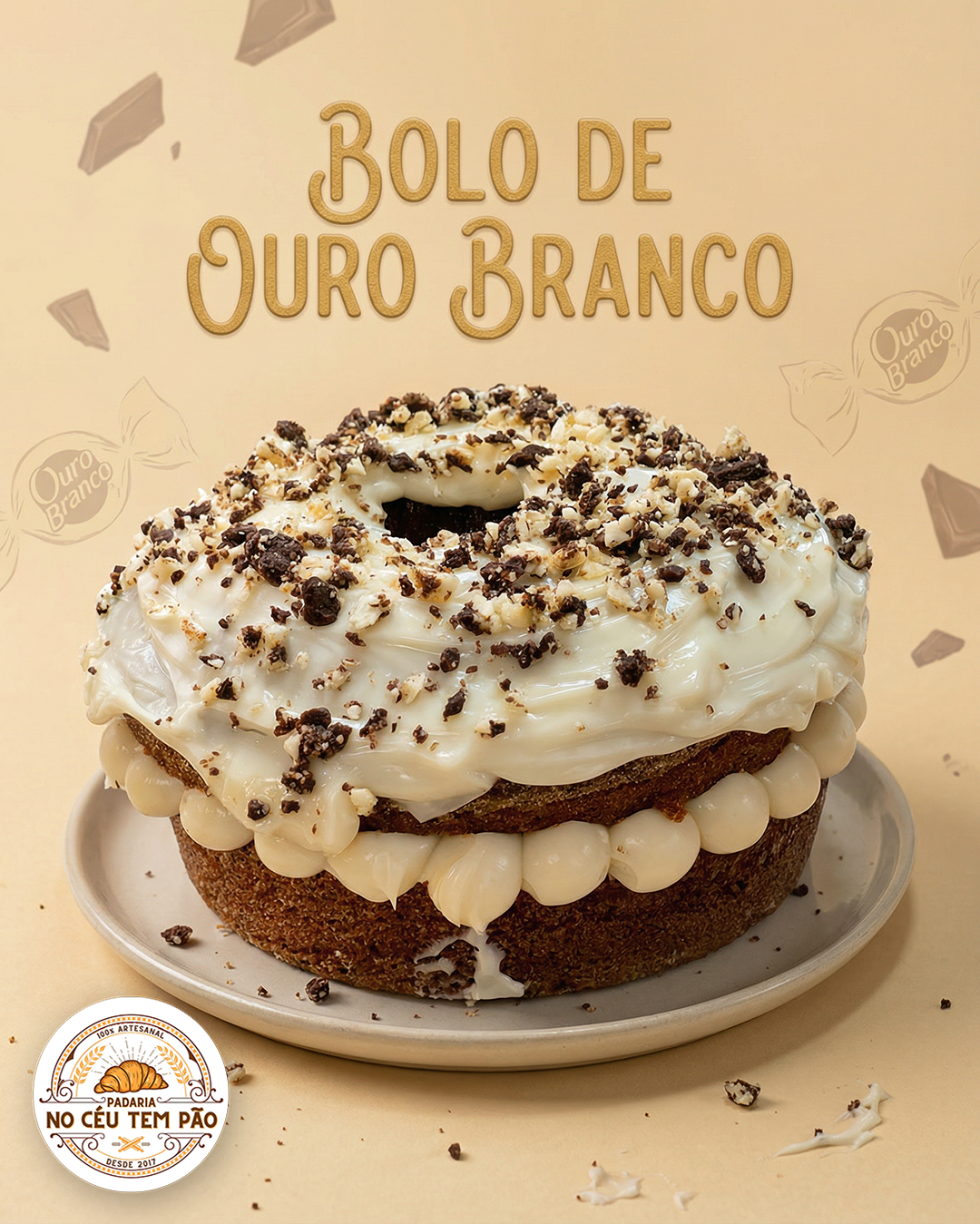 BOLO DE OURO BRANCO